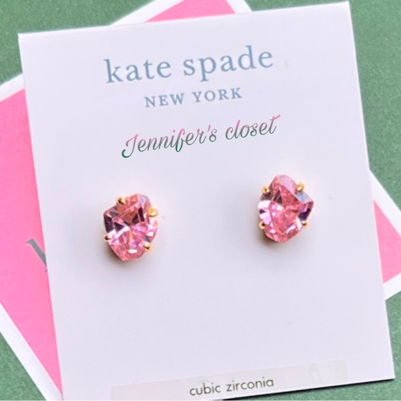 Kate Spade Earrings NWT / Crystal Stud Earrings - Picture 3 of 6